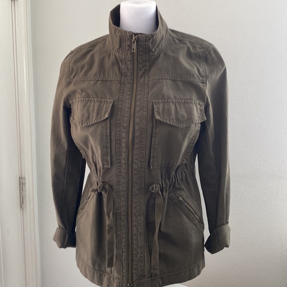 J. Crew utility jacket in army green size XS. - Picture 2 of 6